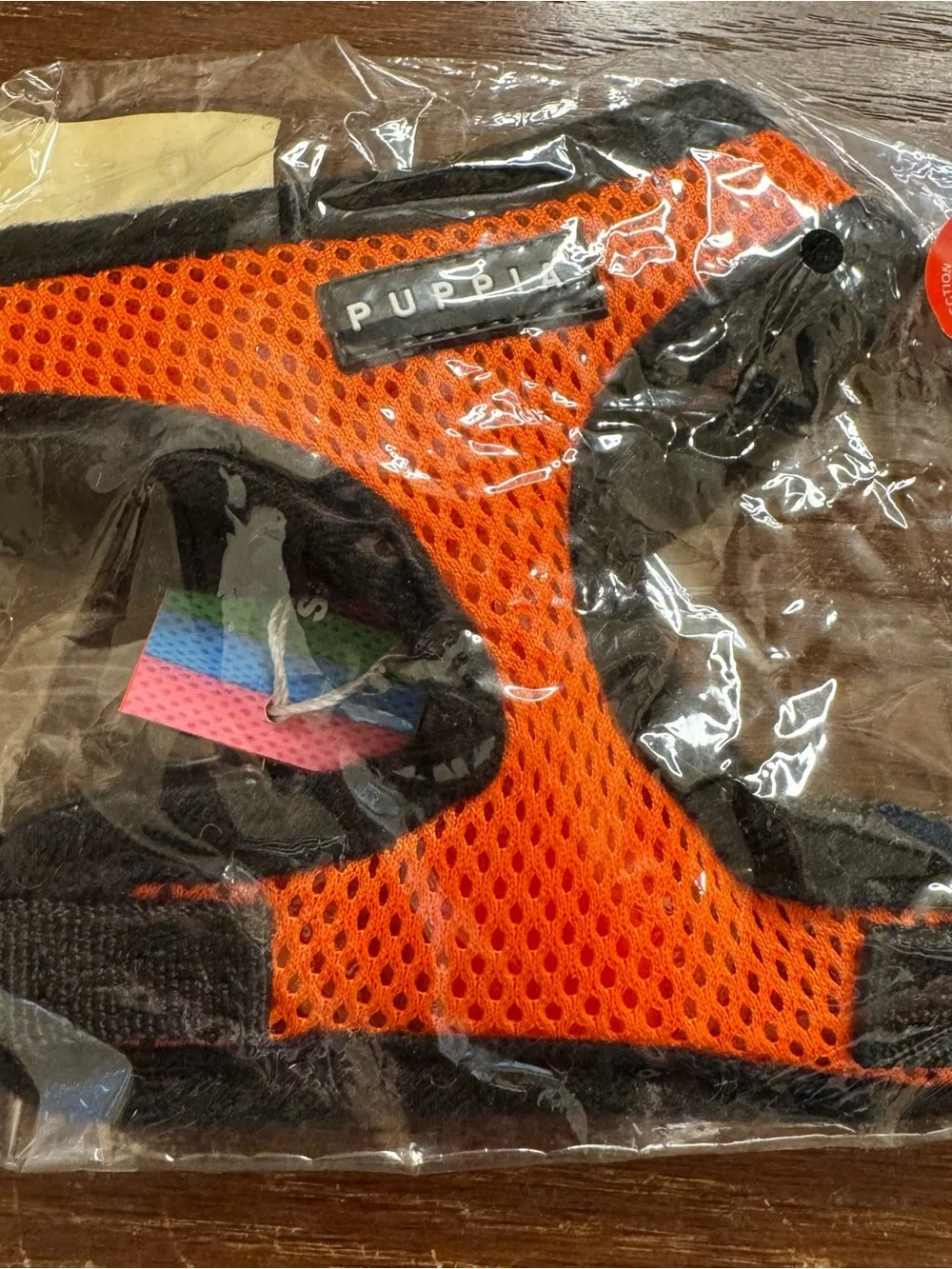 Puppia Orange Mesh Dog Harness - Bright Orange Support Vest XS